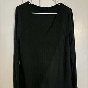 Long Sleeve Lightweight Black Sweater
